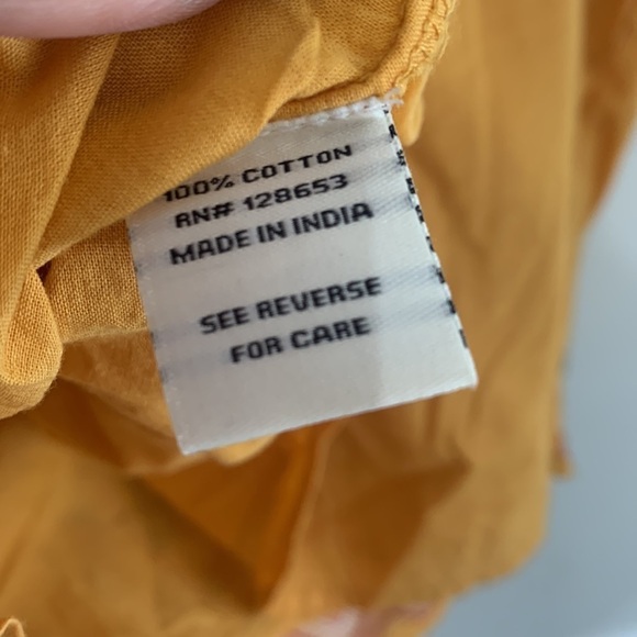 Rachel Zoe embroidered bohemian smocked Sun gold tank top new with tags medium - Picture 6 of 7